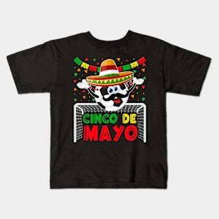 Cinco de Mayo Soccer Mexican Party for Kids Kids T-Shirt